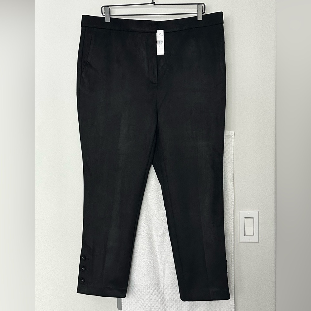 Ann Taylor - The Button Hem High Rise Ankle Pant (NWT)